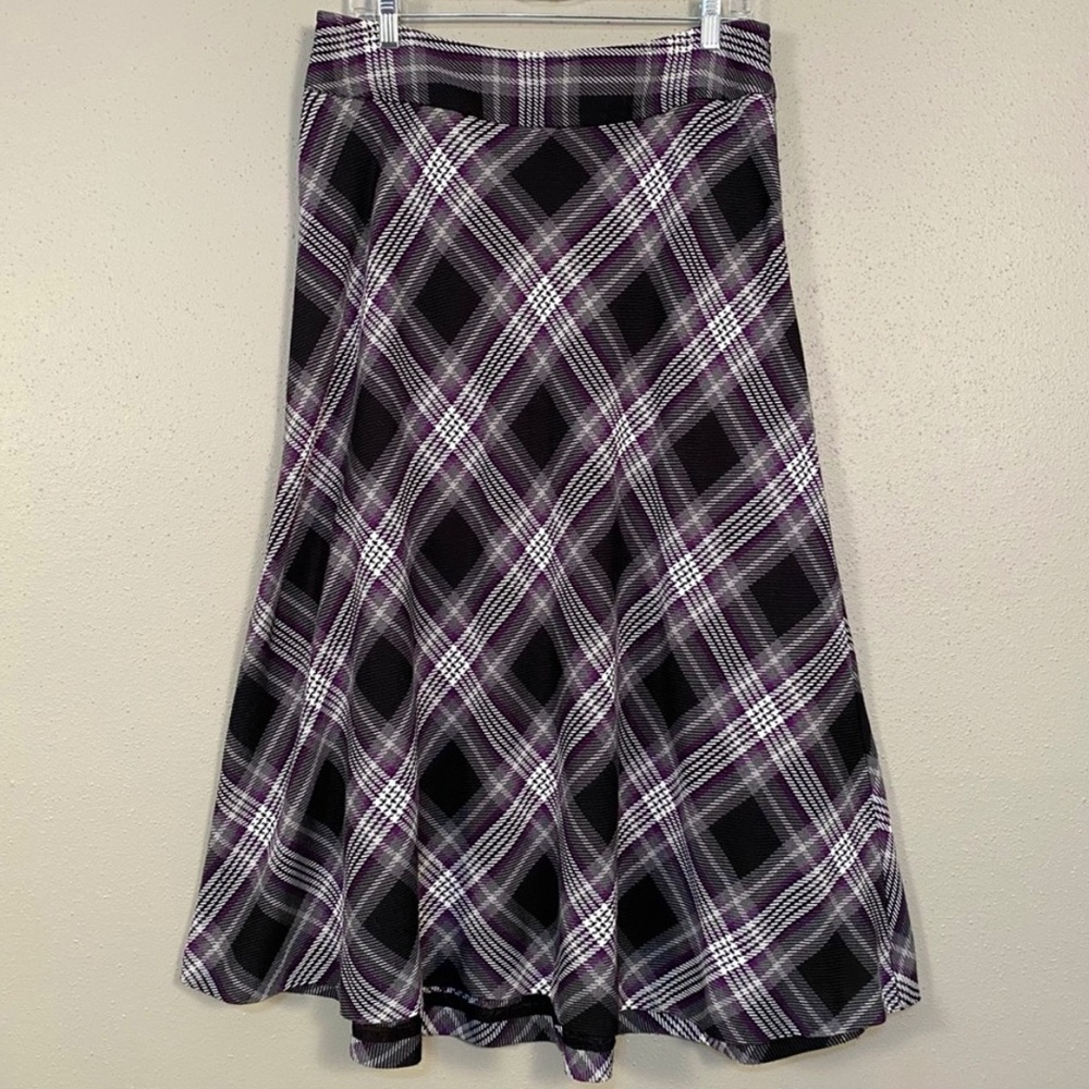 VTG Dark Purple Schoolgirl Plaid 90s Trad Goth Punk Academia Whimsigoth Festival
